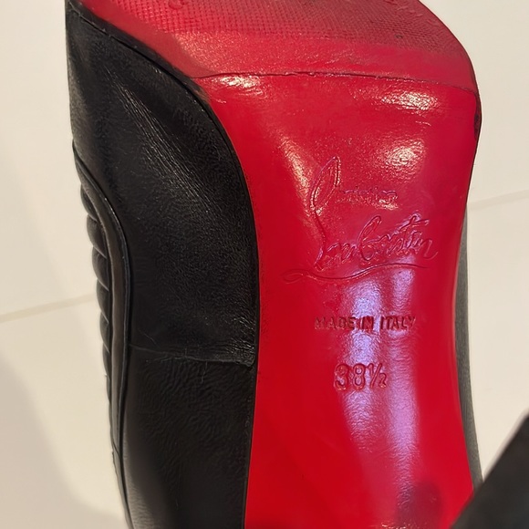 Christian Louboutin Apollonia Boots in black leather size 38.5 - Picture 10 of 10